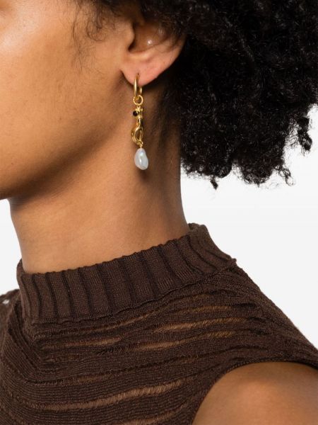 Boucles d'oreilles créoles avec perles Missoma