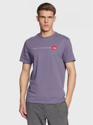 Тениска The North Face виолетово