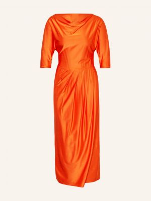 Koktejlové šaty Maxmara Studio oranžové
