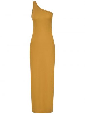 Μάξι φόρεμα από ζέρσεϋ 12 Storeez κίτρινο