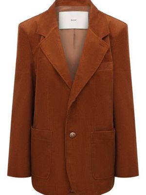 Вельветовый пиджак Dunst коричневый