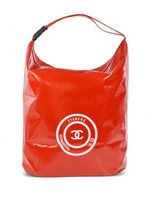 Nepremokavá taška Chanel Pre-owned červená