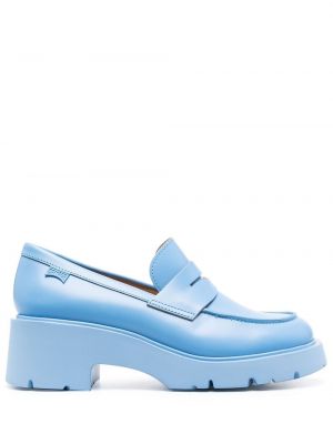 Chunky skinn loafers Camper blå