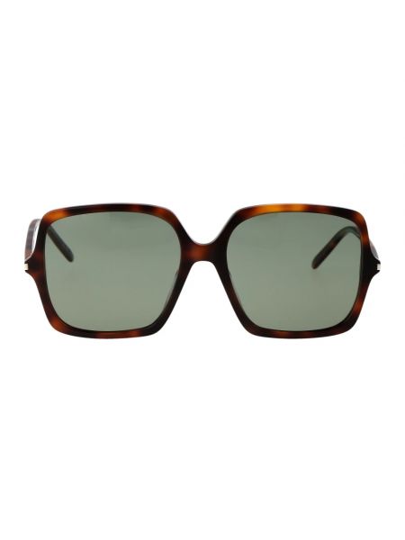 Okulary przeciwsłoneczne klasyczne Saint Laurent brązowe