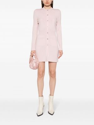 Robe longue en tricot Chanel Pre-owned rose