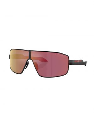 Sonnenbrille mit farbverlauf Prada Linea Rossa schwarz