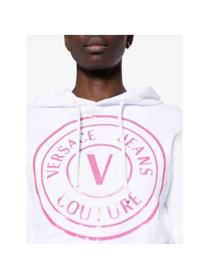 Bluza z kapturem Versace Jeans Couture biała