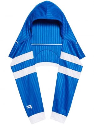 Sciarpa con cappuccio Balenciaga blu