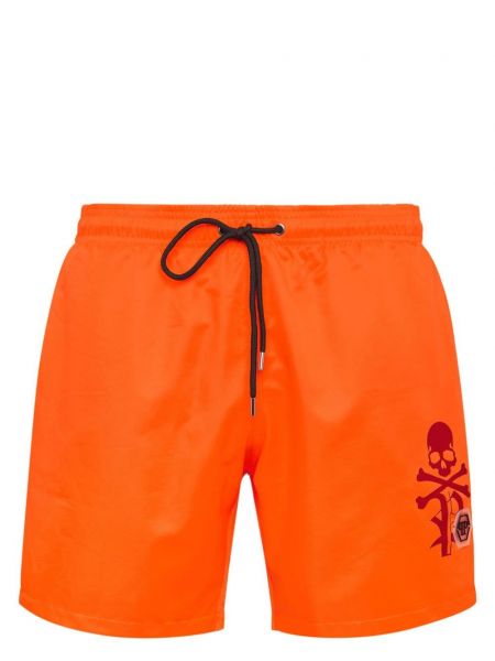 Trykt shorts Philipp Plein orange