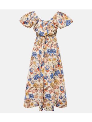 Květinové bavlněné midi šaty Ulla Johnson