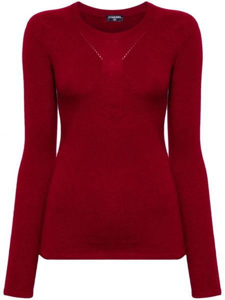 Пуловер Chanel Pre-owned червено
