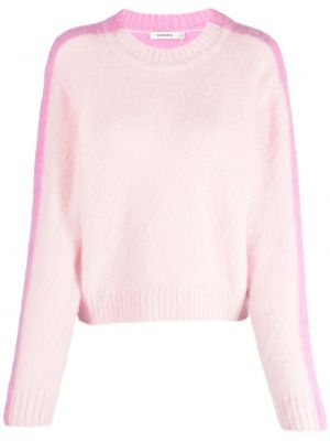 Pleten pulover Sandro roza