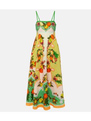 Λινή μάξι φόρεμα με σχέδιο Alemais