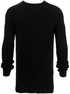 Плетен пуловер Rick Owens черно