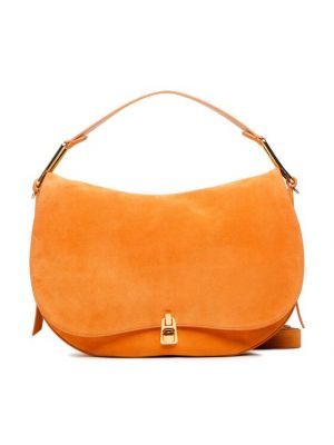 Велурени чанта Coccinelle оранжево