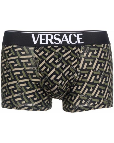 Trykt boksershorts Versace svart