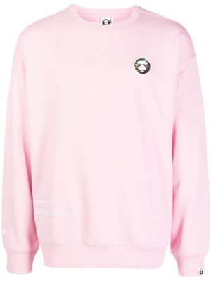 Rund hals sweatshirt Aape By *a Bathing Ape® rosa