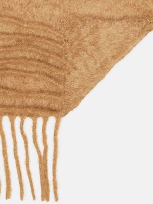 Mohérový vlněný šál Loewe hnědý