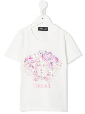 T-shirt för tjejer Versace Kids vit