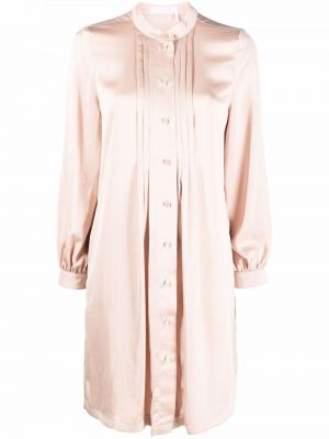 Vestido camisero plisado See By Chloé rosa