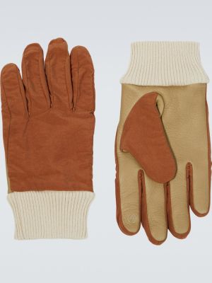 Kožené rukavice Undercover hnedá