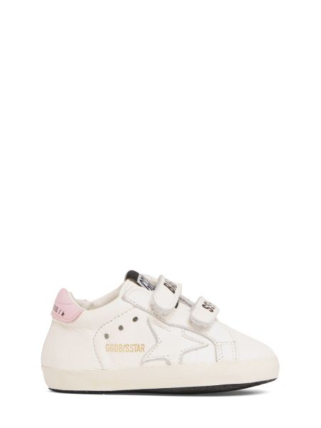 Lær sneakers for jenter Golden Goose hvit