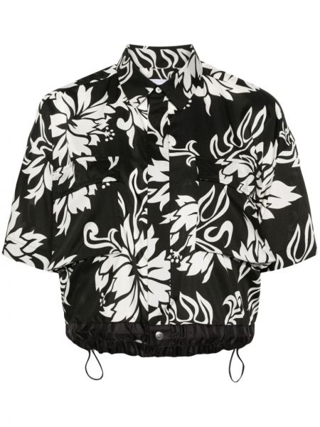 Kvetinová košeľa s potlačou Sacai