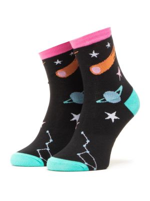 Calcetines de cintura alta con lunares Dots Socks negro