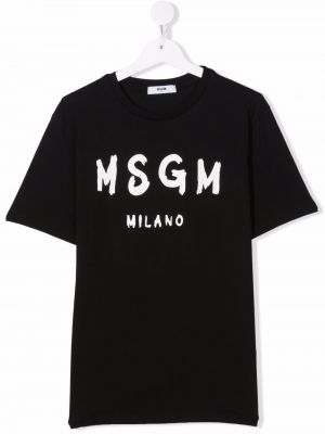 T-shirt för tjejer Msgm Kids svart