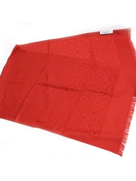 Bufanda de seda Salvatore Ferragamo Pre-owned rojo