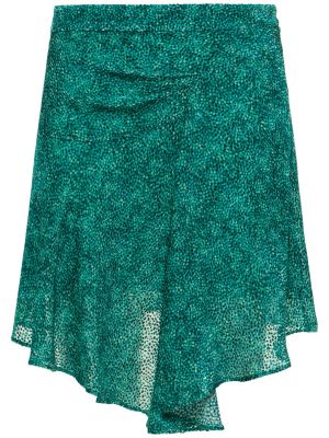 Jedwabna sukienka mini z wiskozy Isabel Marant Zielona