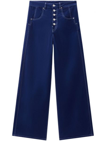Παντελόνι σε φαρδιά γραμμή Woolrich μπλε