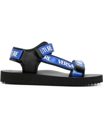 Trykt sandaler med reim Versace Jeans Couture blå