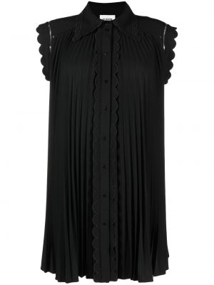 Плисирана мини рокля Claudie Pierlot черно