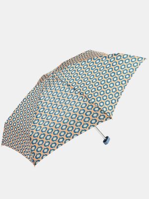 Paraguas con estampado con estampado geométrico Gotta amarillo