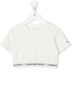 T-shirt för tjejer Calvin Klein Kids vit