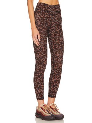 Pantalones leopardo The Upside marrón