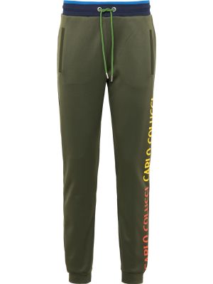 Pantalon à motif mélangé Carlo Colucci vert