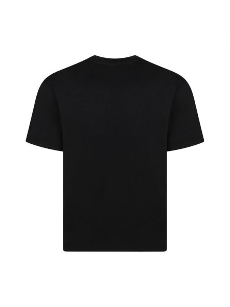 Camiseta con bordado de algodón Palm Angels negro