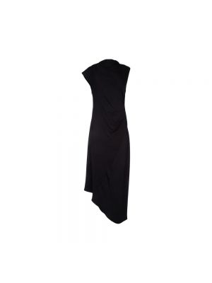 Sukienka midi drapowana Calvin Klein czarna