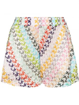 Strikket shorts Missoni hvit