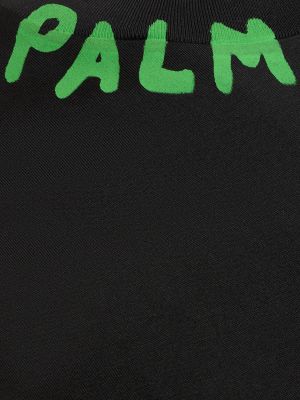 Camiseta de algodón Palm Angels negro