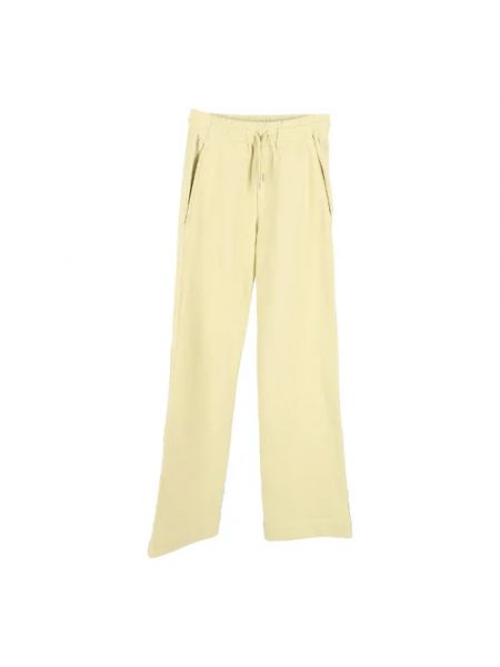Spodnie bawełniane Dries Van Noten Pre-owned żółte