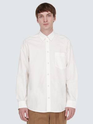 Camisa de algodón Nanushka blanco