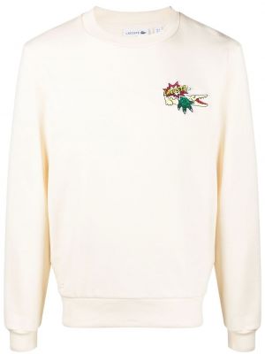 Пуловер Lacoste бяло