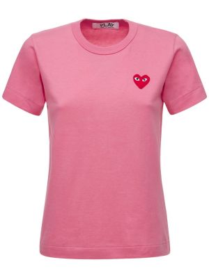 Camiseta de algodón de tela jersey Comme Des Garçons Play