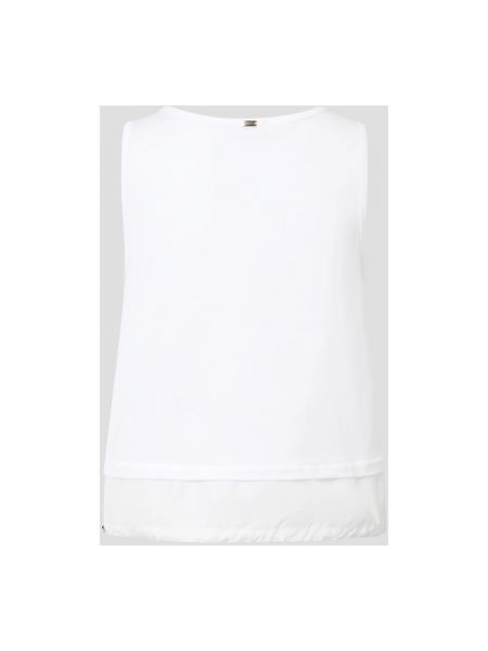 Top de algodón de tela jersey Herno blanco
