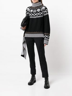 Vilnonis megztinis Monse juoda