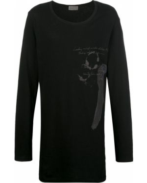 Camiseta con estampado manga larga Yohji Yamamoto negro