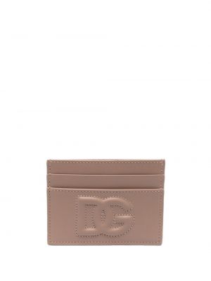 Usnjena denarnica Dolce & Gabbana rjava